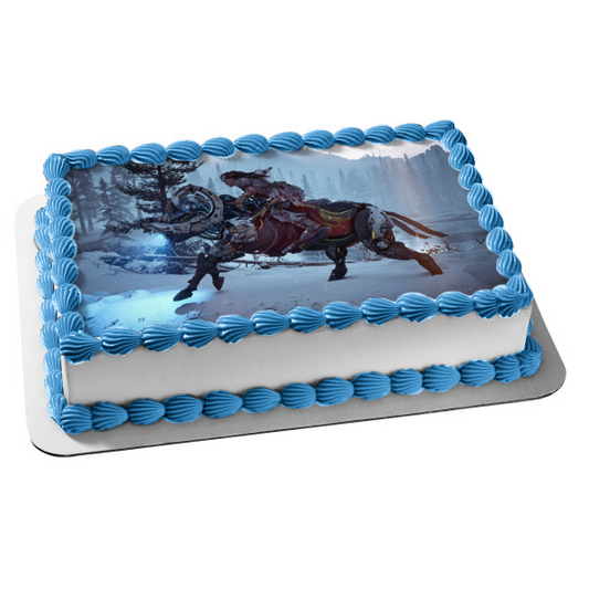 Imagen de adorno comestible para tarta para juegos de PS4 de Horizon Zero Dawn, Aloy Broadhead, ABPID52670 