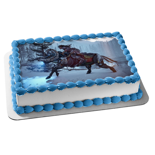 Horizon Zero Dawn Aloy Broadhead PS4 Gaming Edible Cake Topper Image ABPID52670