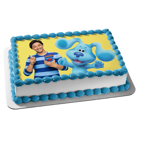 Blue's Clues & You! Blue Josh Edible Cake Topper Image ABPID52505