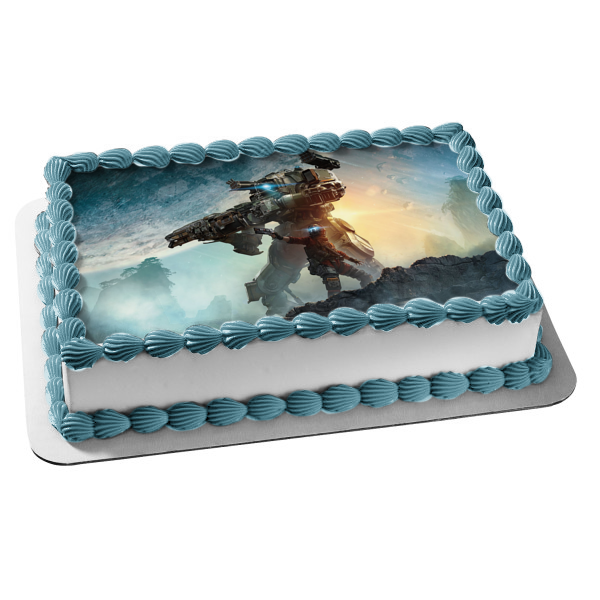 Titanfall Titan Pilot Sci Fi Gaming Shooter Edible Cake Topper Image ABPID52778