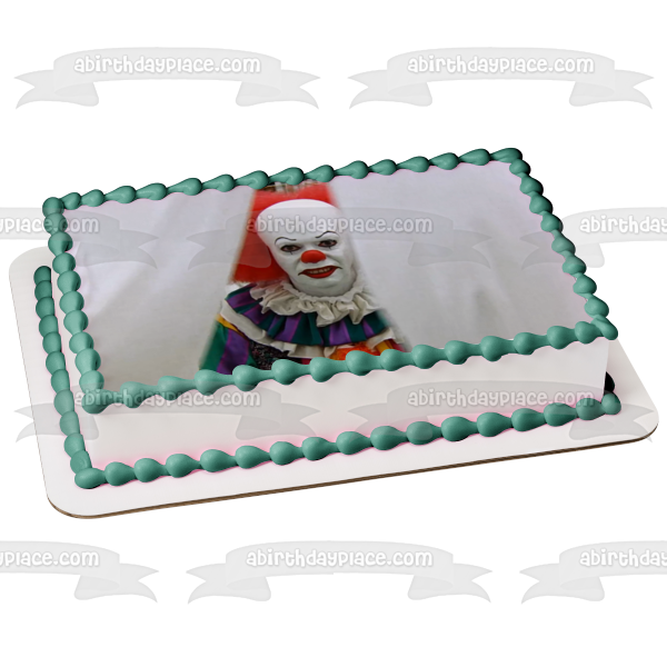 Stephen King It Pennywise Classic Horror Film Edible Cake Topper Image ABPID52787