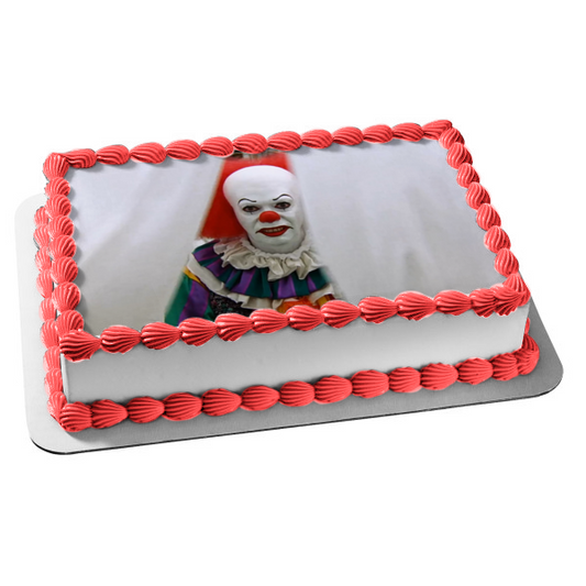 Stephen King It Pennywise Classic Horror Film Edible Cake Topper Image ABPID52787