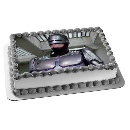 Robocop Dystopian Sci Fi Acción Película Clásico Edible Cake Topper Imagen ABPID52792 