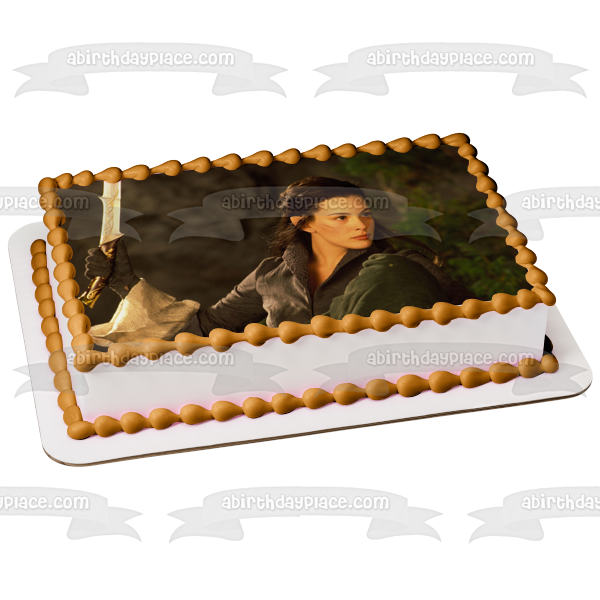 Arwen Undómiel Arwen Evenstar Daughter of Elrond Elvish Rivendell Lord of the Rings J. R. R. Tolkien LIV Tyler Edible Cake Topper Image ABPID52818