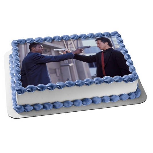 Rush Hour Detective James Carter Detective Inspector Lee Edible Cake Topper Image ABPID52822