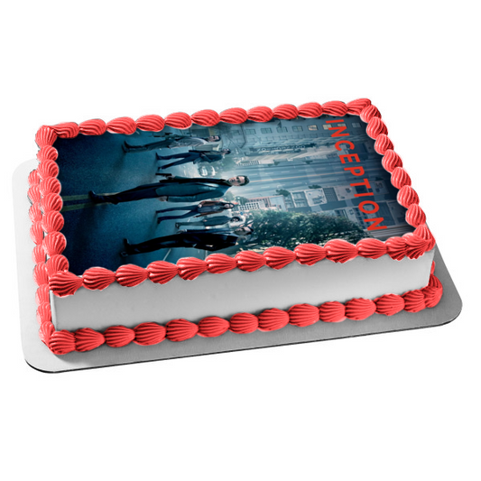 Inception Movie Poster Film Edible Cake Topper Image ABPID52853