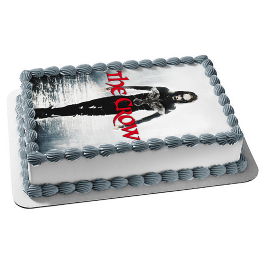 The Crow Eric Draven Brandon Lee Classic Movie Poster Edible Cake Topper Image ABPID52868