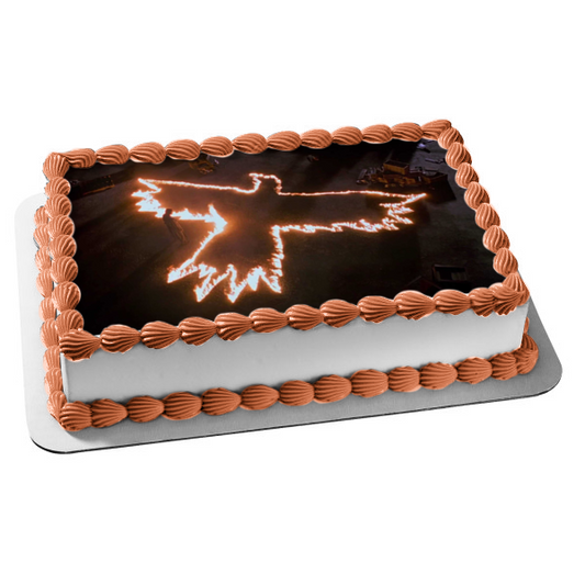 The Crow Brandon Lee Classic Film Fire Tin-Tin Death Scene Edible Cake Topper Image ABPID52869