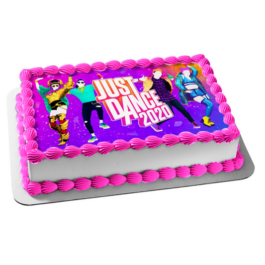 Just Dance 2020 Nintendo Switch Gaming Edible Cake Topper Image ABPID52891