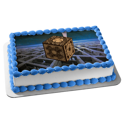 Hellraiser Puzzle Box Classic Horror Film Edible Cake Topper Image ABPID52907