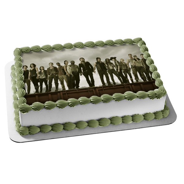 The Walking Dead Darryl Rick Michonne Glenn Rhee Edible Cake Topper Image ABPID08282