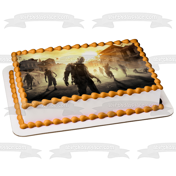 Dying Light Infected Harran and Zombies Edible Cake Topper Image ABPID03476