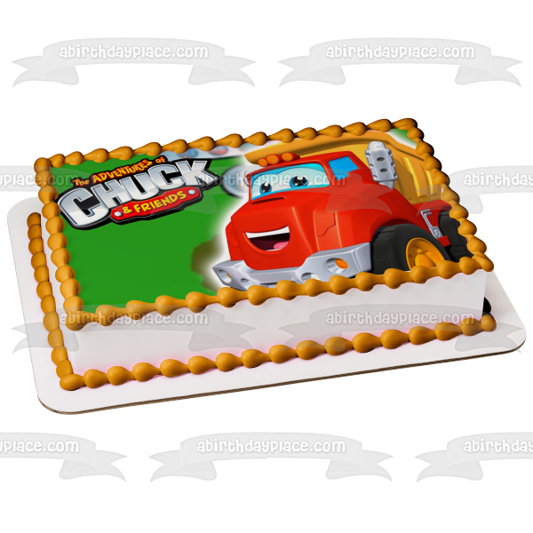 The Adventures of Chuck and Friends Dump Truck Edible Cake Topper Image ABPID00992