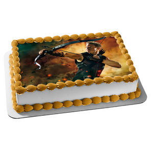 Marvel Hawkeye Clint Barton Arrow Edible Cake Topper Image ABPID01000