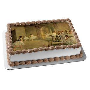 Edgar Degas Ballerinas Painting Edible Cake Topper Image ABPID01063