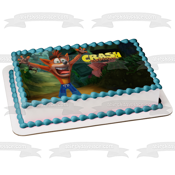 Crash Bandicoot Edible Cake Topper Image ABPID01105