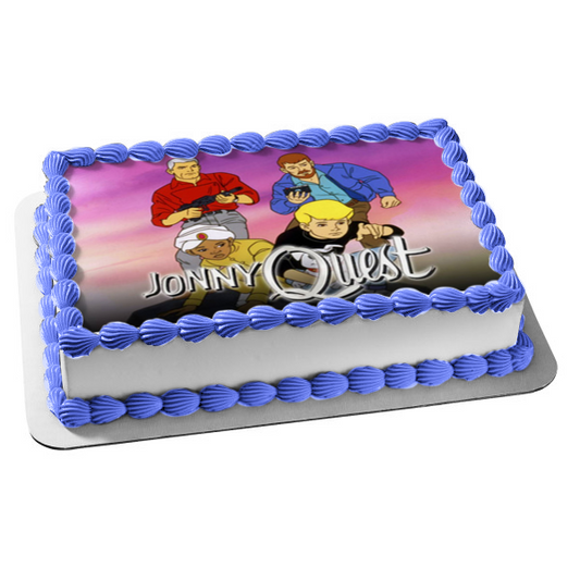 Imagen comestible para tarta de Johnny Quest Dr. Quest Race Bannon Hadji ABPID01118 