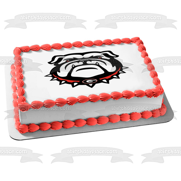 Georgia bulldogs cake shop topper