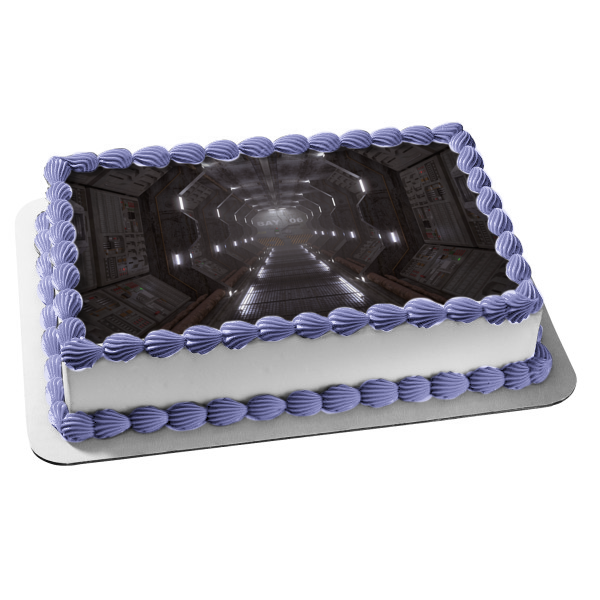 Spaceship Bay Edible Cake Topper Image ABPID52927
