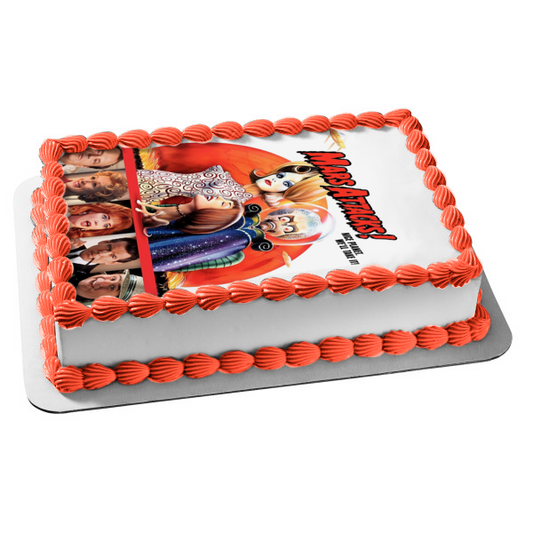 Mars Attacks Movie Poster Sci-Fi Film Martian Girl Art Land First Lady Marsha Dale Professor Donald Kessler Edible Cake Topper Image ABPID52956