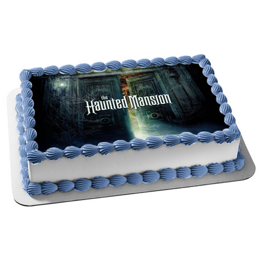 Disney the Haunted Mansion Movie Door Edible Cake Topper Image ABPID52963