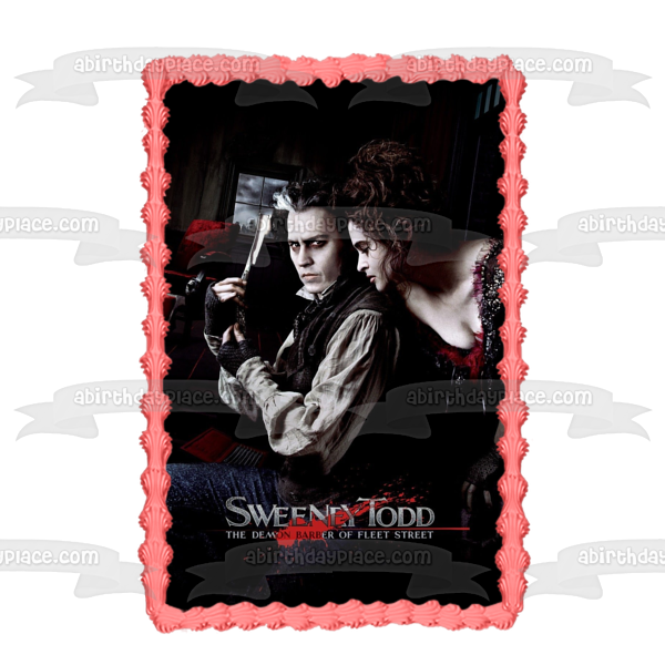 Sweeney Todd Musical Horror Movie Poster Mrs. Lovett Edible Cake Topper Image ABPID52964