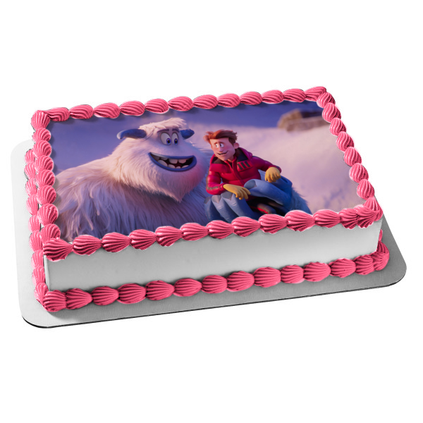 Smallfoot Yetti Snowman Movie Migo Percy Edible Cake Topper Image ABPID52975