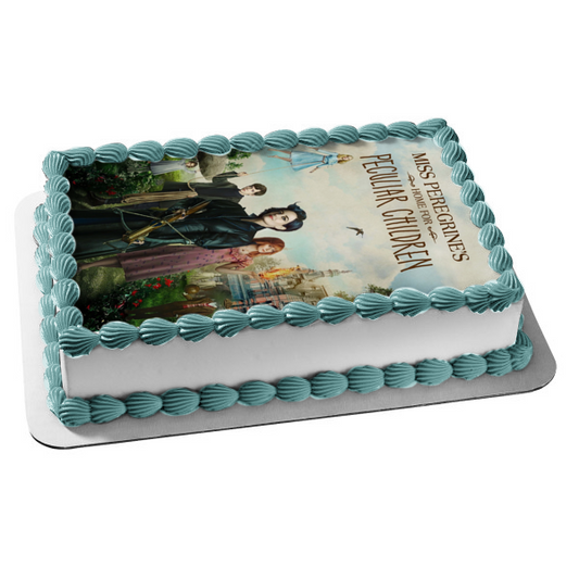 Miss Peregrine's Home for Peculiar Children Movie Poster Miss Alma Peregrine Olive Elephanta Jacob Portman Edible Cake Topper Image ABPID52981