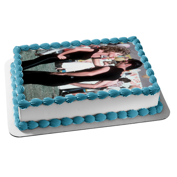 Grease Sandy Danny Dancing Edible Cake Topper Image ABPID53007