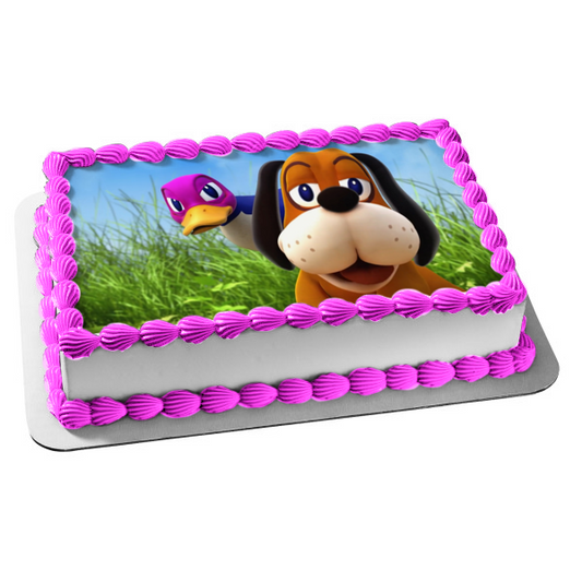 Smash Brothers Ultimate Duck Hunt Duck Hunt Dog Bird Edible Cake Topper Image ABPID01243