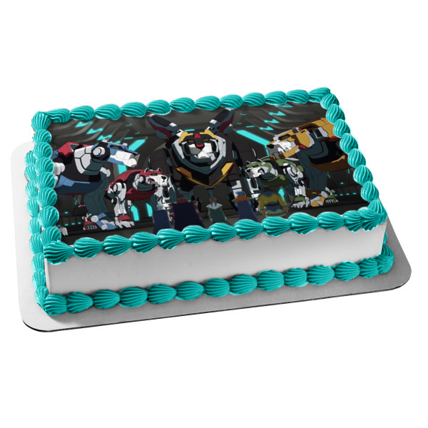 Voltron Legendary Defender Lions Paladins Animated Series Edible Cake Topper Image ABPID53023