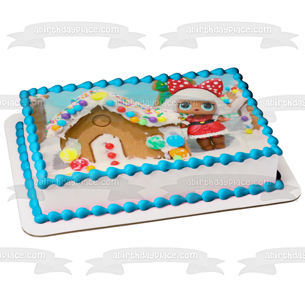 LOL Surprise Merry Christmas LOL Doll Gingerbread House Edible