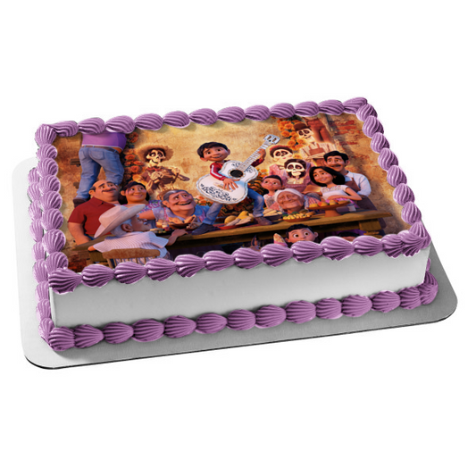 Coco Disney Miguel Mamá Imelda Hector Mama Coco Imelda Abuelita Edible Cake Topper Image ABPID01342