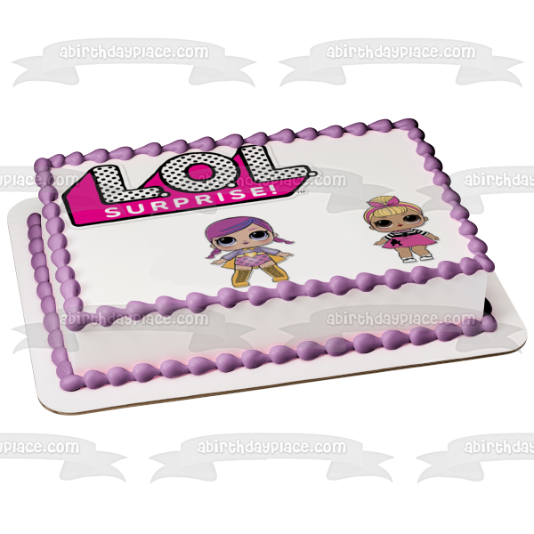 JAJAJA. Logotipo sorpresa Sis Swing y Super Bb, adorno comestible para tarta, imagen ABPID01430 