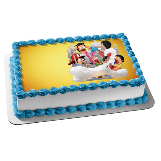 Bobs Burgers Tina Louise Gene Belcher y Linda Imagen comestible para decoración de tarta ABPID01455 