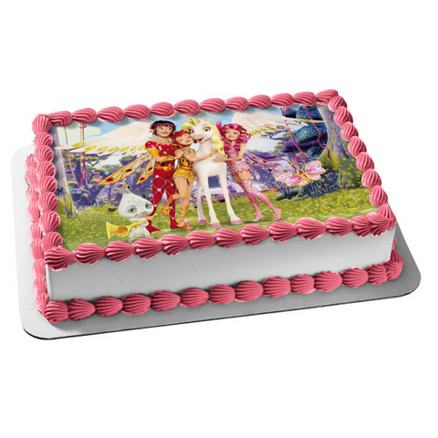 Mia and Me Phuddle Onchao Mo Yuko Butterfly Edible Cake Topper Image ABPID01476