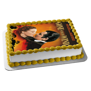 Gone with the Wind Embrace Scarlett O Hara Rhette Butler Edible Cake Topper Image ABPID01531