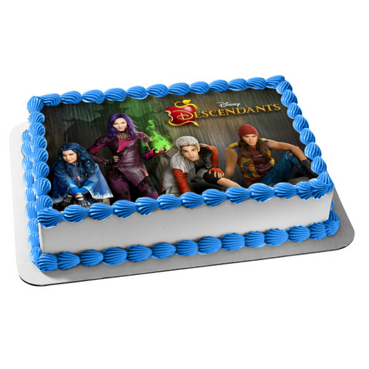 Disney Descendants Carlos Jay Evie Mal Edible Cake Topper Image ABPID53189