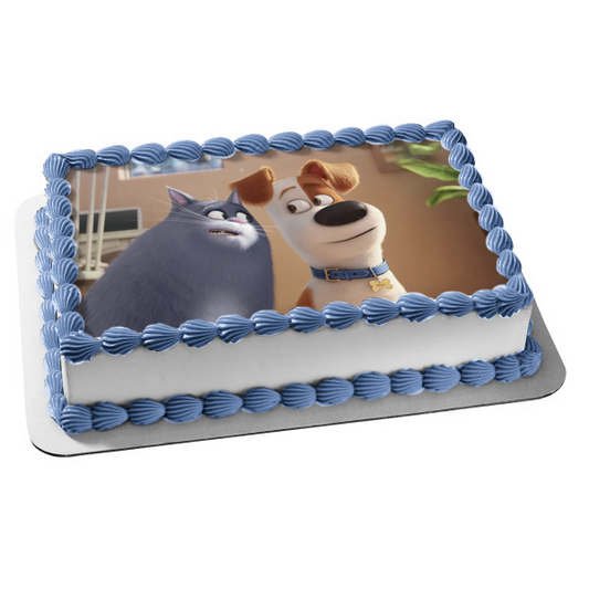 Decoración comestible para tarta La vida secreta de tus mascotas Max Chloe Imagen ABPID53199 