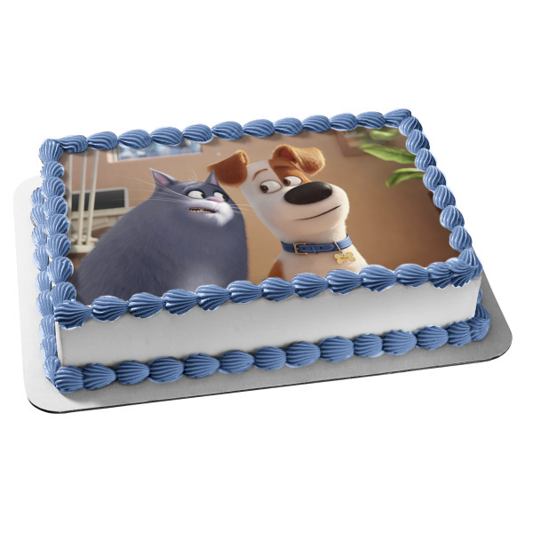 The Secret Life of Pets Max Chloe Edible Cake Topper Image ABPID53199