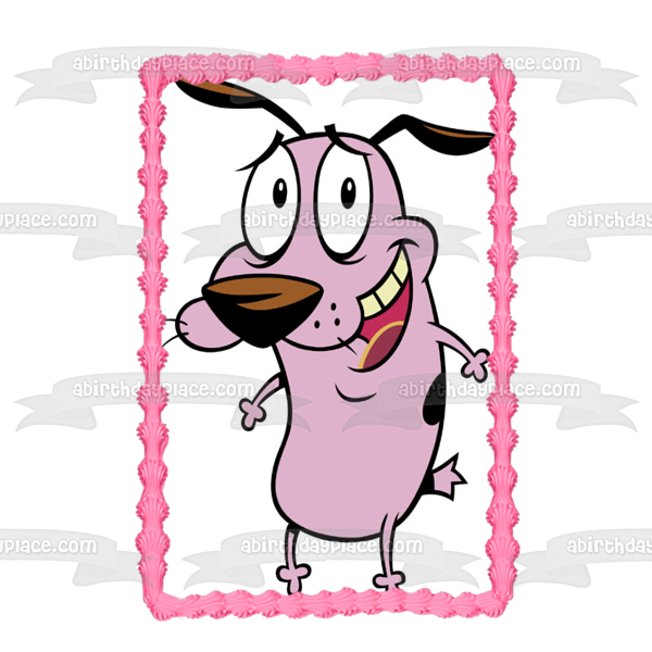 Courage the Cowardly Dog Cartoon Network Animated TV Show Edible Cake Topper Image ABPID53205