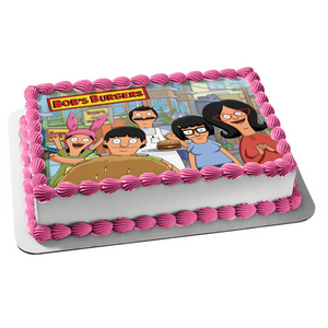 Bobs Burgers Tina Louise Gene and Belcher Edible Cake Topper Image ABPID01579