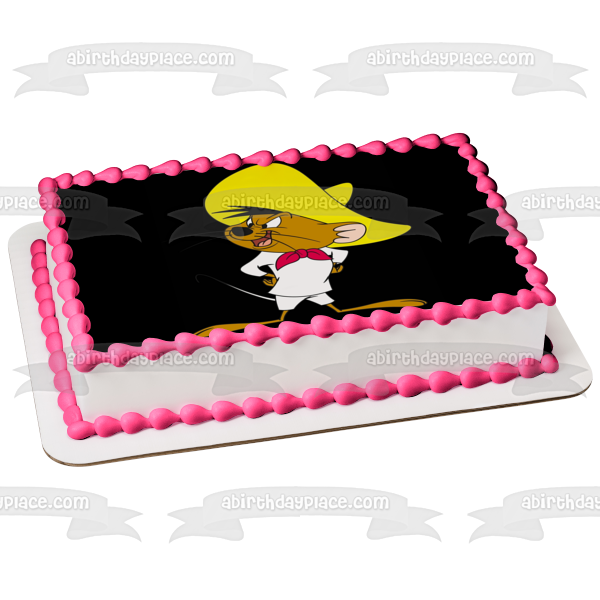 Speedy Gonzales Animated Cartoon Classic Looney Tunes Edible Cake Topper Image ABPID53235