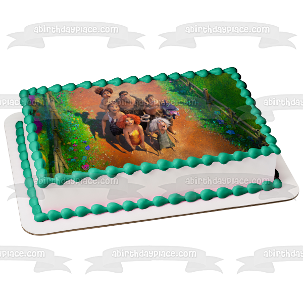 The Croods: A New Age Eep Hope Grug Thunk Ugga Sandy Gran Edible Cake Topper Image ABPID53244