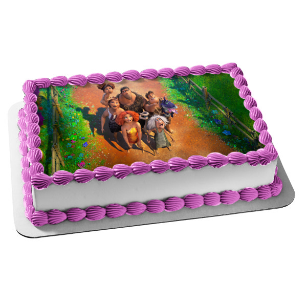 The Croods: A New Age Eep Hope Grug Thunk Ugga Sandy Gran Edible Cake Topper Image ABPID53244