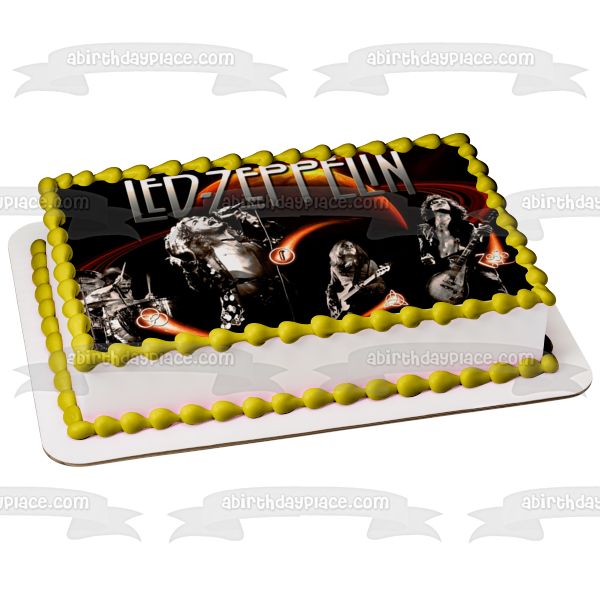 Led-Zepplin Rock Band Edible Cake Topper Image ABPID01647