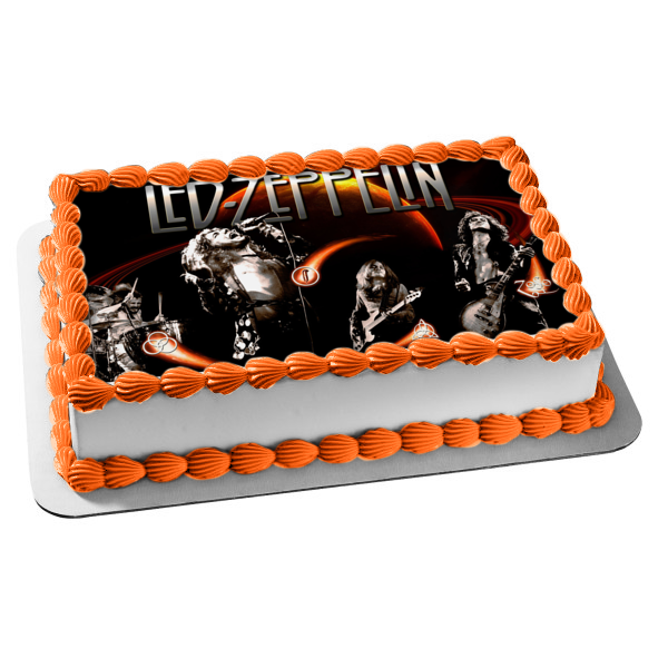Led-Zepplin Rock Band Edible Cake Topper Image ABPID01647