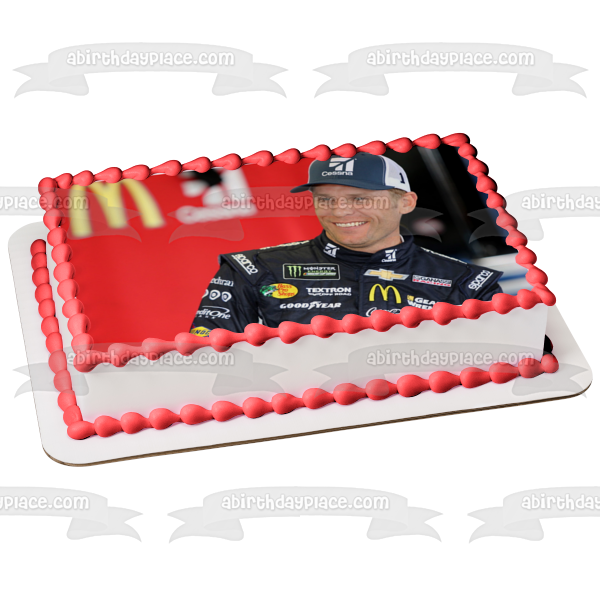 Nascar Jaime McMurray Sponsors Edible Cake Topper Image ABPID01686