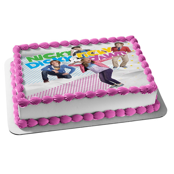 Nicky Dicky Ricky and Dawn Edible Cake Topper Image ABPID01726