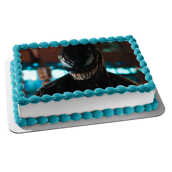 Marvel Venom Eddie Brock Edible Cake Topper Image ABPID01756
